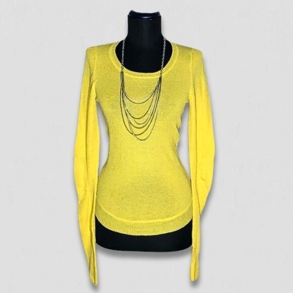 Marc by Marc Jacobs Yellow Silk Blend Knit Sweater Small - Picture 1 of 13